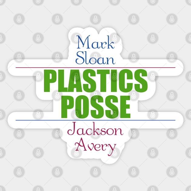 Plastics Posse Sticker by cristinaandmer